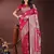 magenta color woven art silk saree with blouse