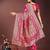 magenta color woven art silk saree with blouse