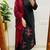black embroidered cotton kurta pant with dupatta