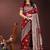maroon color woven art silk saree with blouse