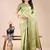 light green color woven banarasi art silk saree