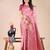 light pink color woven banarasi art silk saree
