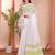 white color linen cotton zari border saree