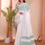 white color linen cotton zari border saree