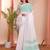 white color linen cotton zari border saree