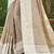 light brown solid with woven border linen saree