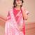 pink color embroidered & woven linen cotton saree