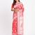pink color embroidered linen cotton saree