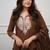 brown embroidered cotton kurta pant with dupatta