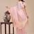 light pink color solid plain orgneza saree