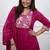 pink embroidered cotton kurta pant with dupatta