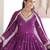 Magenta Vichitra Silk sequins Zari embroidered Kurti with dupatta