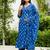 blue printed cotton kurta pant with dupatta