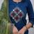 blue embroidered cotton kurta pant with dupatta