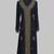 Black Golden multicolor stone and  Beads Moroccan Kaftan With hijab 