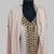 Light peach Golden multicolor stone and  Beads Moroccan Kaftan With hijab 