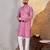 Pink rayon sequin embroidered kurta     festive and ethnic wear