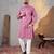 Pink rayon sequin embroidered kurta     festive and ethnic wear