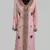 Peach Golden multicolor stone and  Beads Moroccan Kaftan With hijab 