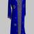 Royal Blue Golden multicolor stone and  Beads Moroccan Kaftan With hijab 