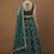 Women's Turquoise embroidered velvet Party Wear semi stitched lehenga Choli