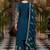Navy blue embroidered sharara suit set