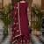 Maroon embroidered sharara suit set