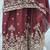 Maroon embroidered sharara suit set