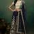 NAVY BLUE ZARI DORI & SEQUINS EMBROIDERED VELVET SEMI STITCHED LEHENGA CHOLI
