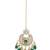 Gold plated traditional kundan pearl maang tikka for women and girls (t3153g) (green)