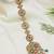 Gold plated traditional handcrafted multicolor kundan and pearl studded paranda/hair braid pin choti for bridal