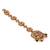 Gold plated traditional handcrafted multicolor kundan and pearl studded paranda/hair braid pin choti for bridal