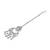 Silver plated cubic zirconia american diamond studded maang tikka with hanging drops for women (t2204s)