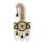 Gold plated traditional stone pearl drop safa kalangi brooch for groom/men/dulha pagadi (sm97g)