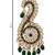 Gold plated traditional stone pearl drop safa kalangi brooch for groom/men/dulha pagadi (sm96g)