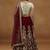 MAROON ZARI DORI & SEQUINS EMBROIDERED VELVET SEMI STITCHED LEHENGA CHOLI
