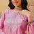 hand embroidered pink cotton lucknowi chikankari kurti