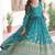 Sky Blue sequins Zari embroidered Kurti with dupatta