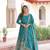 Sky Blue sequins Zari embroidered Kurti with dupatta