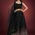 Black Sequin Work Velvet Wedding Lehenga Choli