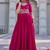 Pink Embroidered Silk Gown With Dupatta