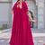 Pink Embroidered Silk Gown With Dupatta