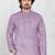 Purple linen cotton kurta for men