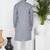 Grey linen cotton kurta for men