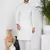 Cream linen cotton kurta for men