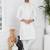 Cream linen cotton kurta for men