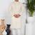 Beige linen cotton kurta for men