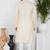 Beige linen cotton kurta for men