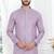 Purple linen cotton kurta for men