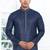 Blue linen cotton kurta for men